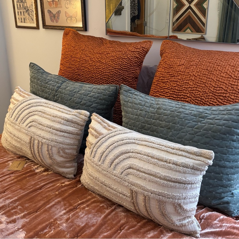 World Market Fashion Toss Set of 2 Pillows NWT